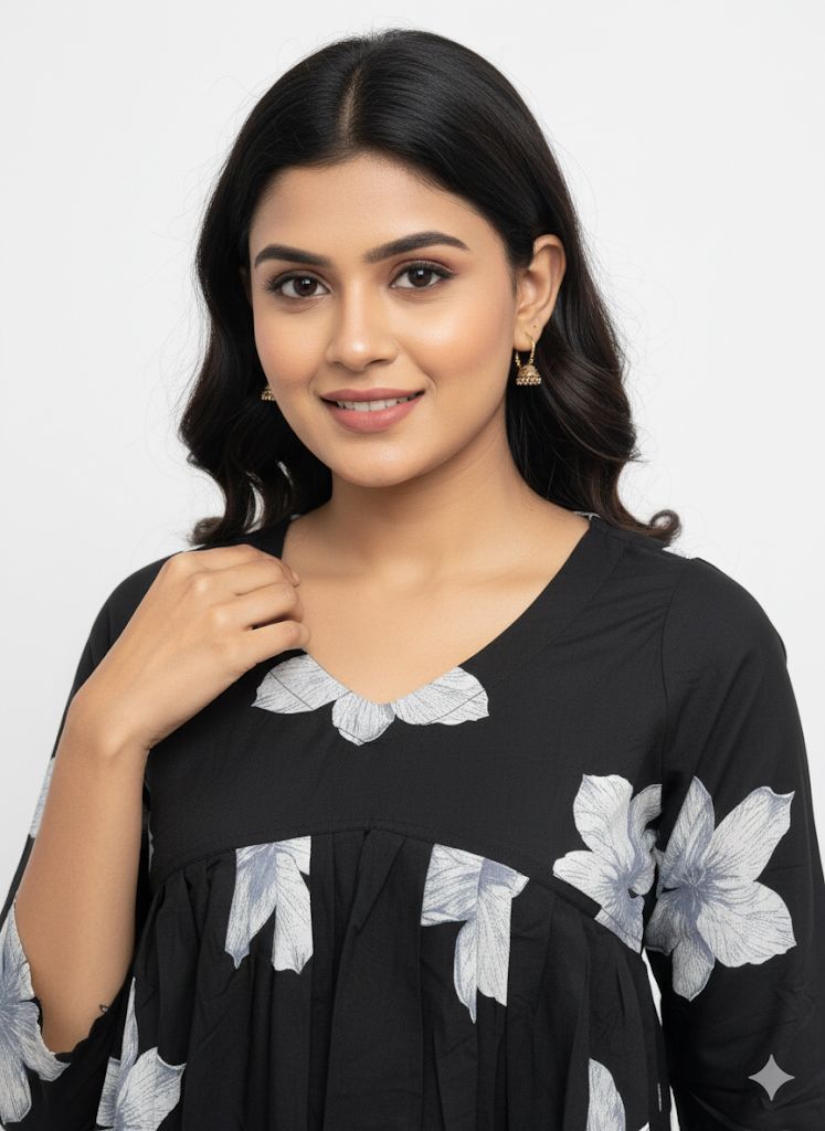rintPeplum Kurthi
